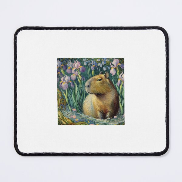 Item preview, Capybara ft. Van Gogh-Irises1 designed and sold by Capybara Art Lover.