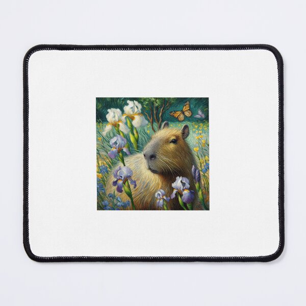 Item preview, Capybara ft. Van Gogh-Irises2 designed and sold by Capybara Art Lover.