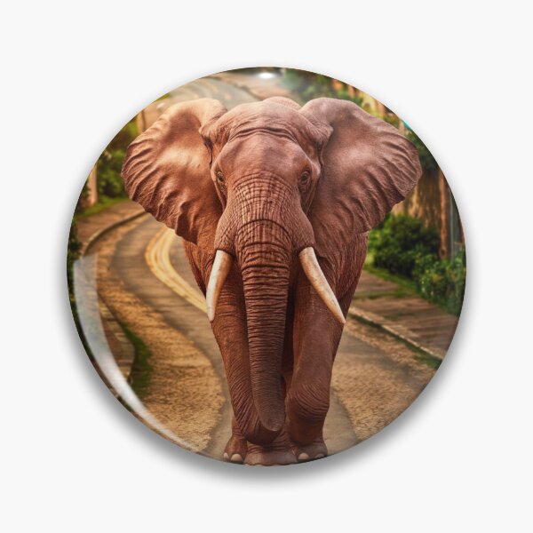 Item preview, Elephant Portrait. walking elephant, in town designed and sold by ElephantVibes.