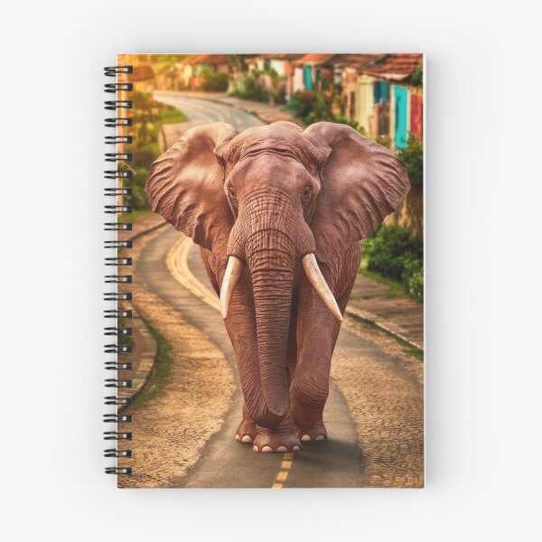 Item preview, Elephant Portrait. walking elephant, in town designed and sold by ElephantVibes.