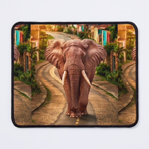 Item preview, Elephant Portrait. walking elephant, in town designed and sold by ElephantVibes.