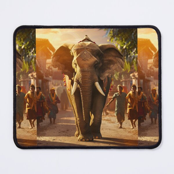 Item preview, Elephant Portrait. walking elephant, in town designed and sold by ElephantVibes.