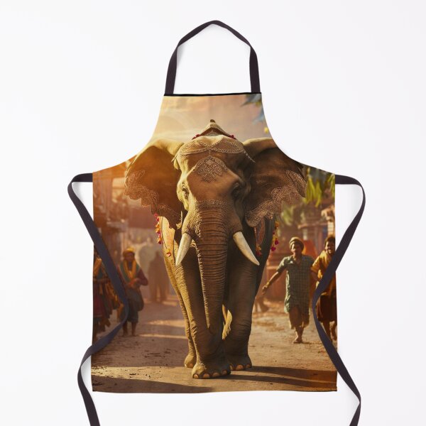 Item preview, Elephant Portrait. walking elephant, in town designed and sold by ElephantVibes.