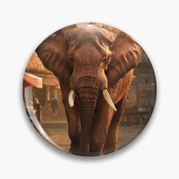 Item preview, Elephant Portrait. walking elephant, in town designed and sold by ElephantVibes.