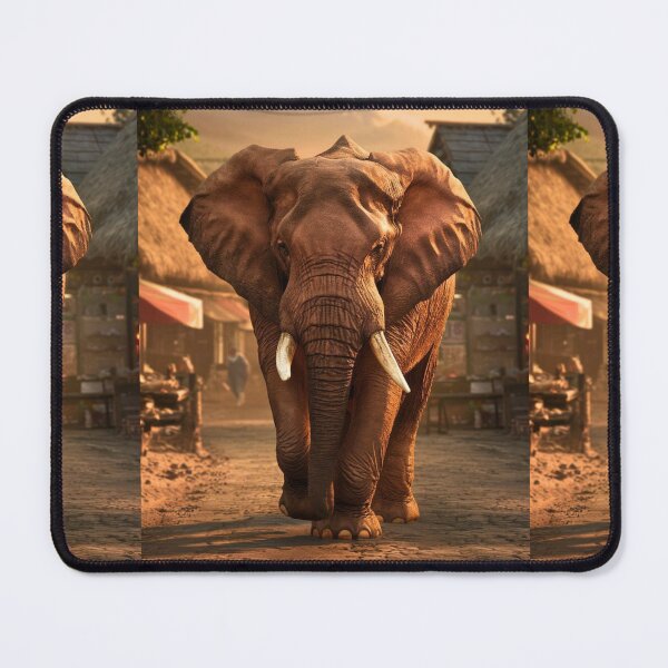 Item preview, Elephant Portrait. walking elephant, in town designed and sold by ElephantVibes.