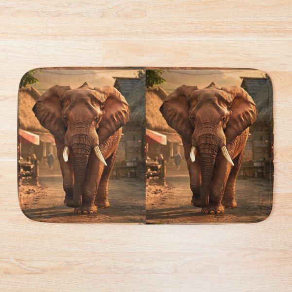 Item preview, Elephant Portrait. walking elephant, in town designed and sold by ElephantVibes.