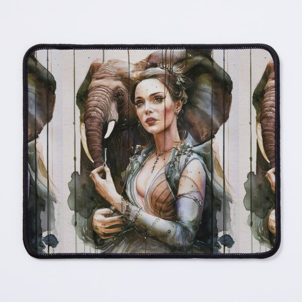 Item preview, Elephant Portrait. grimshaw art designed and sold by ElephantVibes.