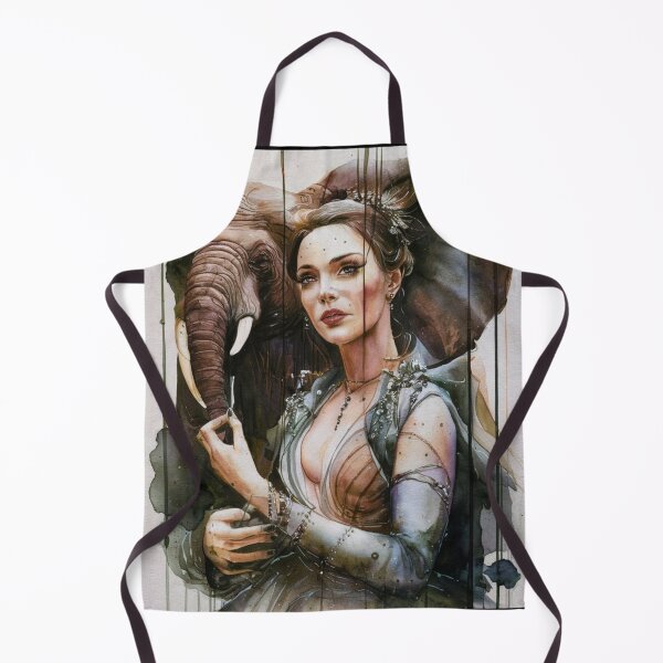 Item preview, Elephant Portrait. grimshaw art designed and sold by ElephantVibes.