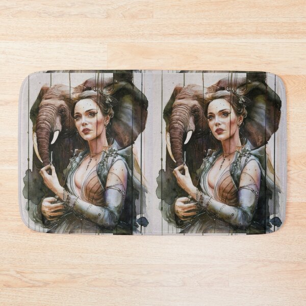 Item preview, Elephant Portrait. grimshaw art designed and sold by ElephantVibes.