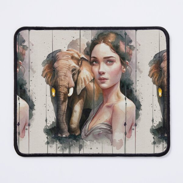 Item preview, Elephant Portrait. grimshaw art designed and sold by ElephantVibes.