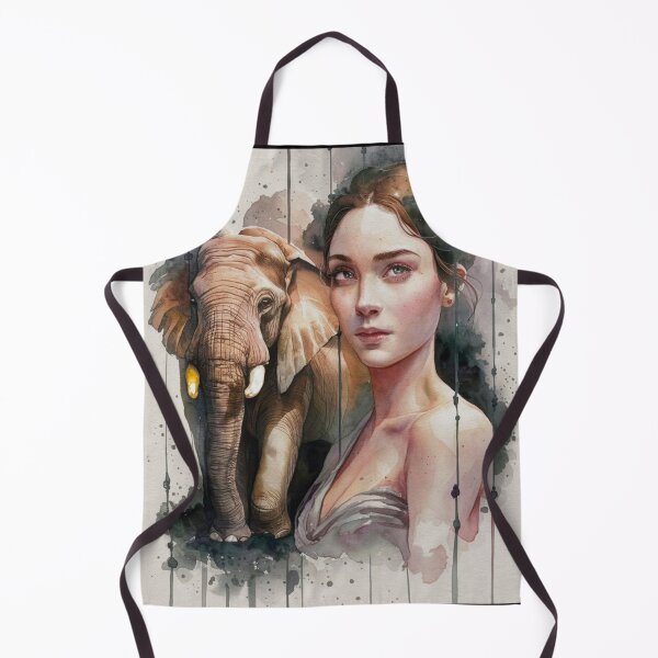 Item preview, Elephant Portrait. grimshaw art designed and sold by ElephantVibes.