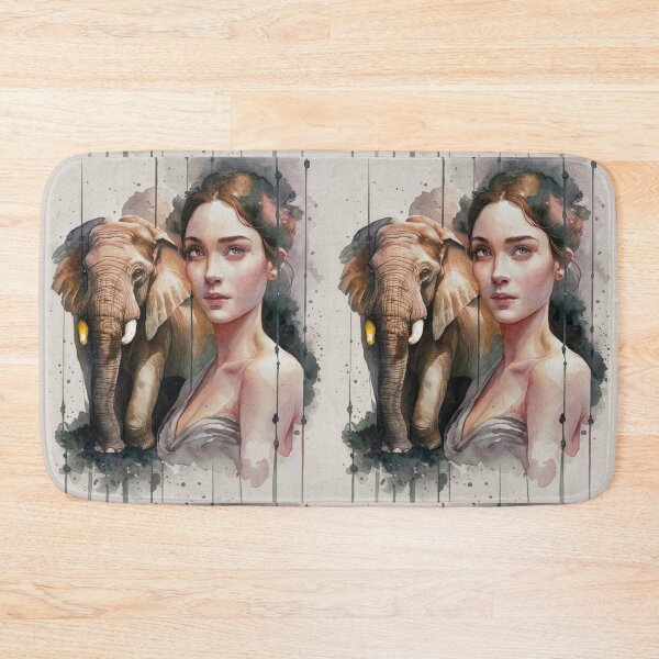 Item preview, Elephant Portrait. grimshaw art designed and sold by ElephantVibes.