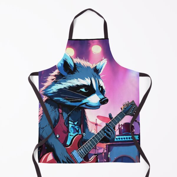 Item preview, Raccoon rock guitarist designed and sold by Artbellachi.