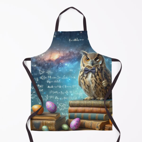 Item preview, owl scientist Easter Funny animals designed and sold by Expressions-Sel.