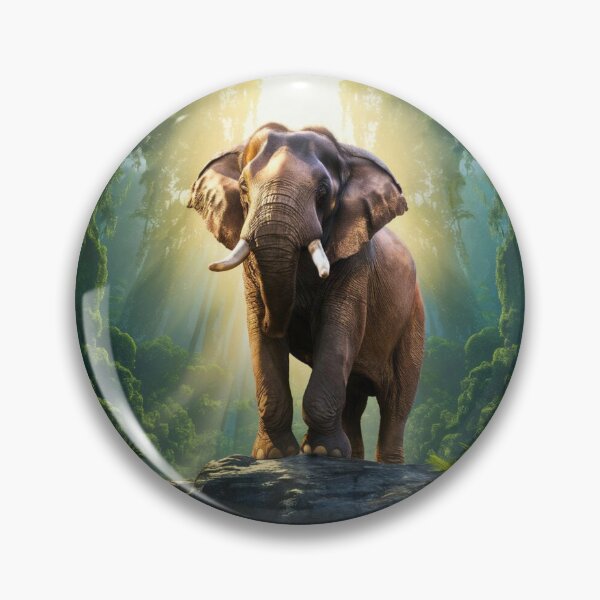 Item preview, Elephant Portrait. sunrise forest designed and sold by ElephantVibes.