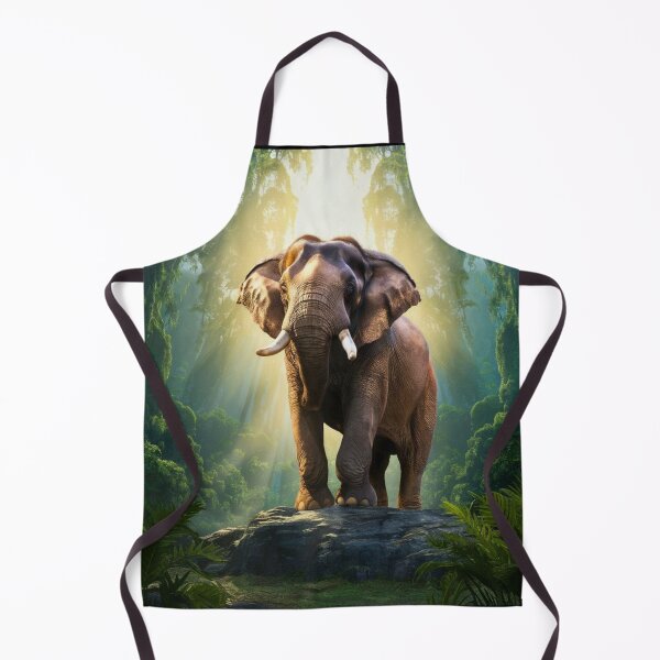 Item preview, Elephant Portrait. sunrise forest designed and sold by ElephantVibes.