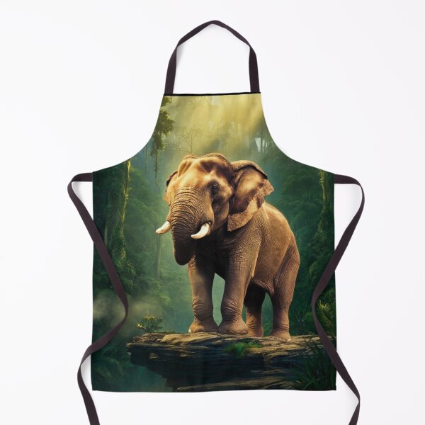 Item preview, Elephant Portrait. sunrise forest designed and sold by ElephantVibes.