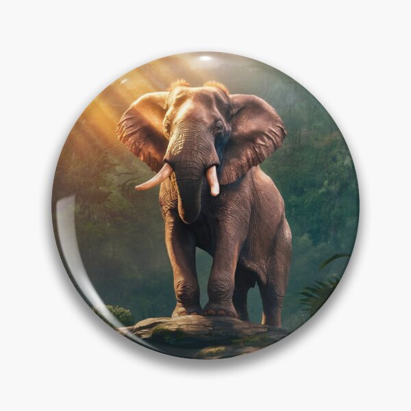Item preview, Elephant Portrait. sunrise forest designed and sold by ElephantVibes.