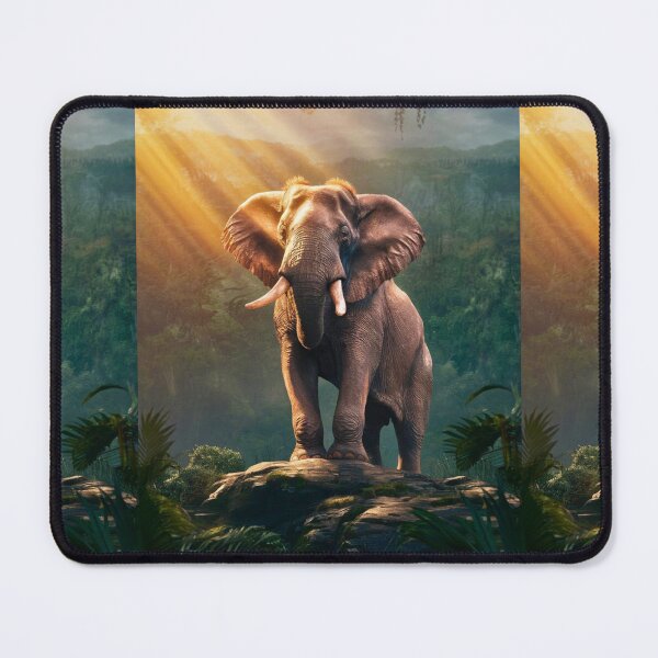Item preview, Elephant Portrait. sunrise forest designed and sold by ElephantVibes.