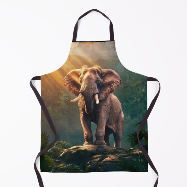Item preview, Elephant Portrait. sunrise forest designed and sold by ElephantVibes.