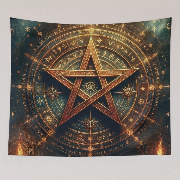 Item preview, Pentagram of Courage and Strength designed and sold by SparkedVisions.
