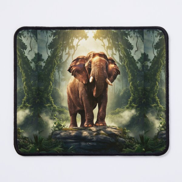Item preview, Elephant Portrait. sunrise forest designed and sold by ElephantVibes.