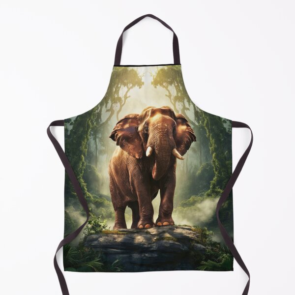 Item preview, Elephant Portrait. sunrise forest designed and sold by ElephantVibes.