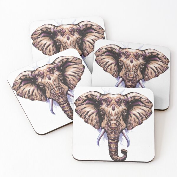 Item preview, Elephant Portrait. celestial elephant, magical elephant designed and sold by ElephantVibes.