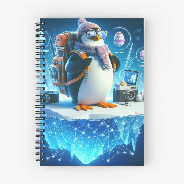 Item preview, Easter Funny animals Penguin with the Internet designed and sold by Expressions-Sel.