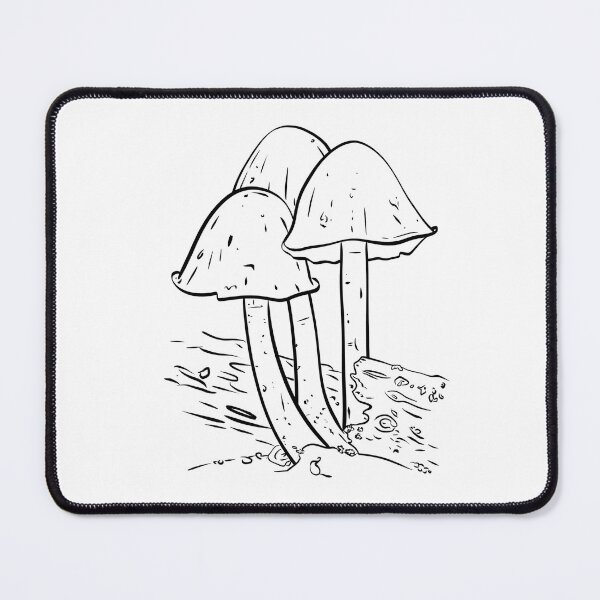 Item preview, Mushrooms of the Mid-West: (Line Art Only) Mica Cap Mushroom designed and sold by Cherie Brunetti.