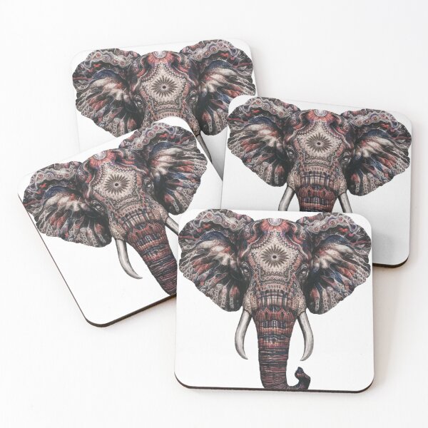 Item preview, Elephant Portrait. celestial elephant, magical elephant designed and sold by ElephantVibes.