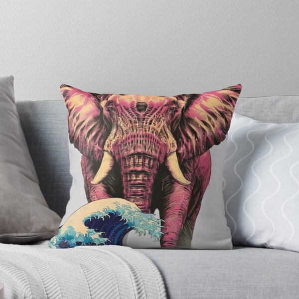 Item preview, Elephant Portrait. japanese art style, japanese wave designed and sold by ElephantVibes.