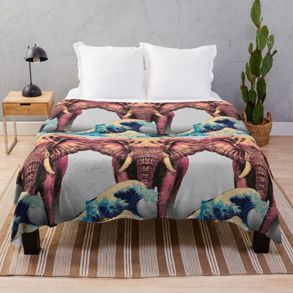 Item preview, Elephant Portrait. japanese art style, japanese wave designed and sold by ElephantVibes.