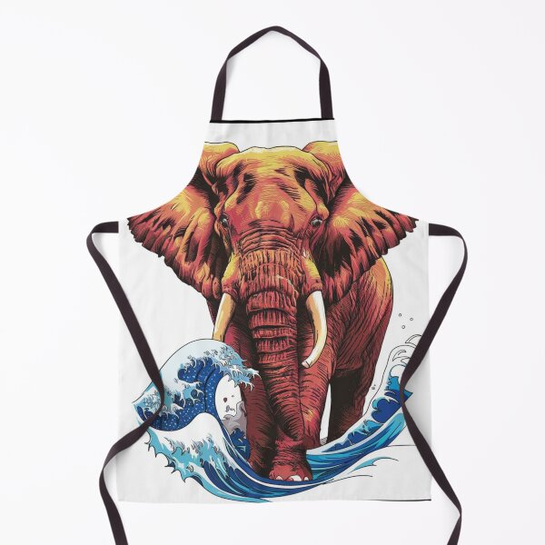 Item preview, Elephant Portrait. japanese art style, japanese wave designed and sold by ElephantVibes.
