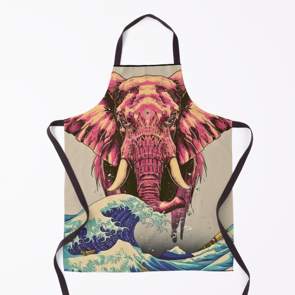 Item preview, Elephant Portrait. japanese art style, japanese wave designed and sold by ElephantVibes.