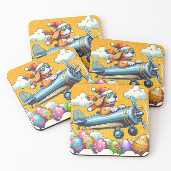 Item preview, Easter Funny animals Dog with airplane designed and sold by Expressions-Sel.