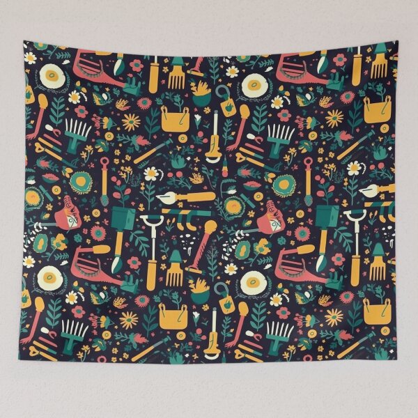 Item preview, Cool Garden Aesthetic Pattern Design designed and sold by mondmakes.