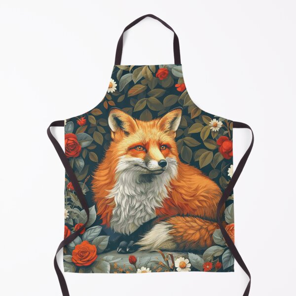 Item preview, Red Fox and Roses designed and sold by TraditionalCA.