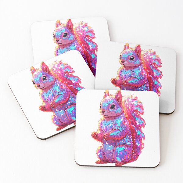 Item preview, Iridescent pink squirrel  designed and sold by LevCreates.