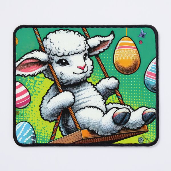 Item preview, lamb with swing Easter Funny animals designed and sold by Expressions-Sel.