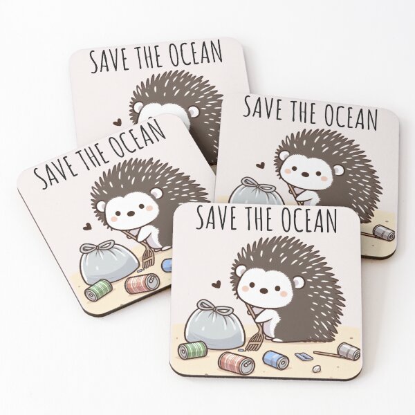 Item preview, Ocean Conservation Hedgehog designed and sold by LemuellTrends.