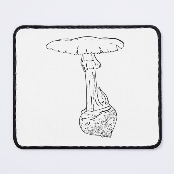 Item preview, Mushrooms of the Mid-West: (Line Art Only) Destroying Angel Mushroom designed and sold by Cherie Brunetti.