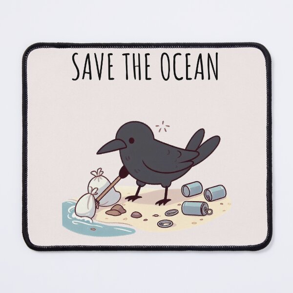 Item preview, Ocean Conservation Crow designed and sold by LemuellTrends.