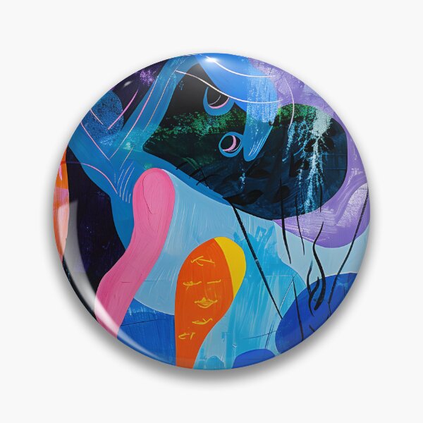 Item preview, Fantastical Marine Ballet- Vibrant Colors and Abstract Shapes Dance Underwater designed and sold by OlfactoART Studio.