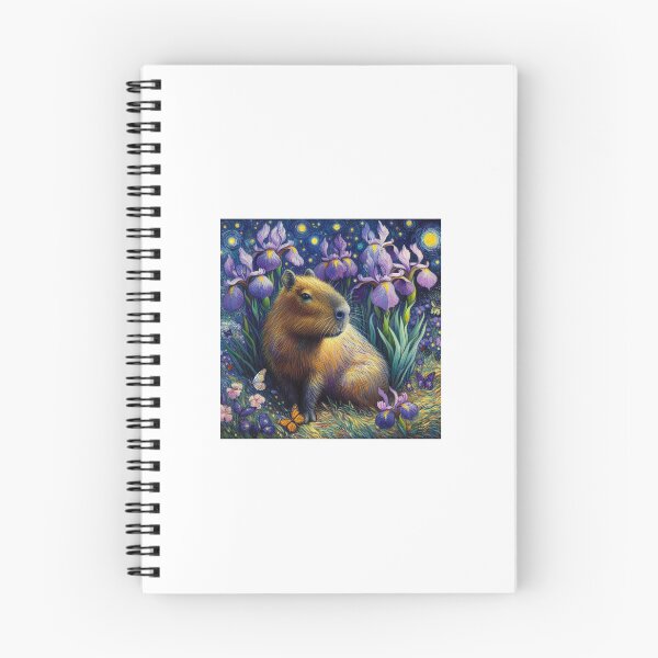 Item preview, Capybara ft. Van Gogh-Irises6 designed and sold by Capybara Art Lover.