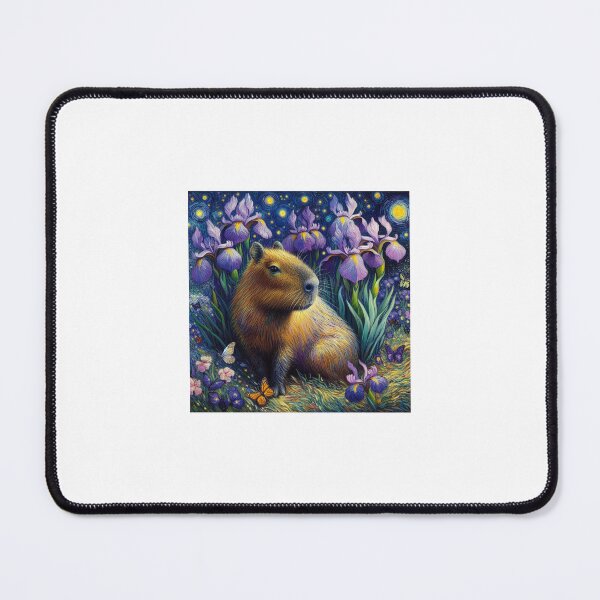 Item preview, Capybara ft. Van Gogh-Irises6 designed and sold by Capybara Art Lover.