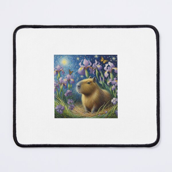 Item preview, Capybara ft. Van Gogh-Irises7 designed and sold by Capybara Art Lover.