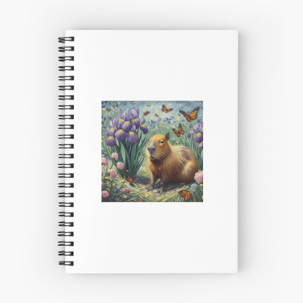 Item preview, Capybara ft. Van Gogh-Irises9 designed and sold by Capybara Art Lover.