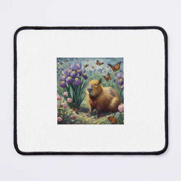 Item preview, Capybara ft. Van Gogh-Irises9 designed and sold by Capybara Art Lover.