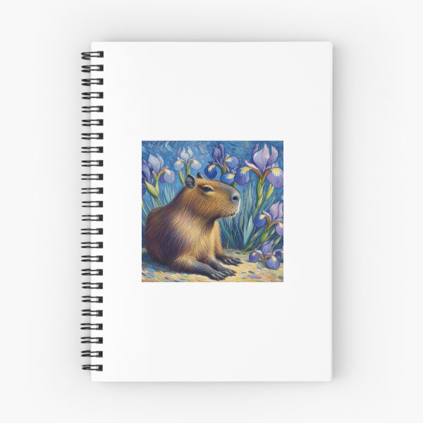 Item preview, Capybara ft. Van Gogh-Irises10 designed and sold by Capybara Art Lover.